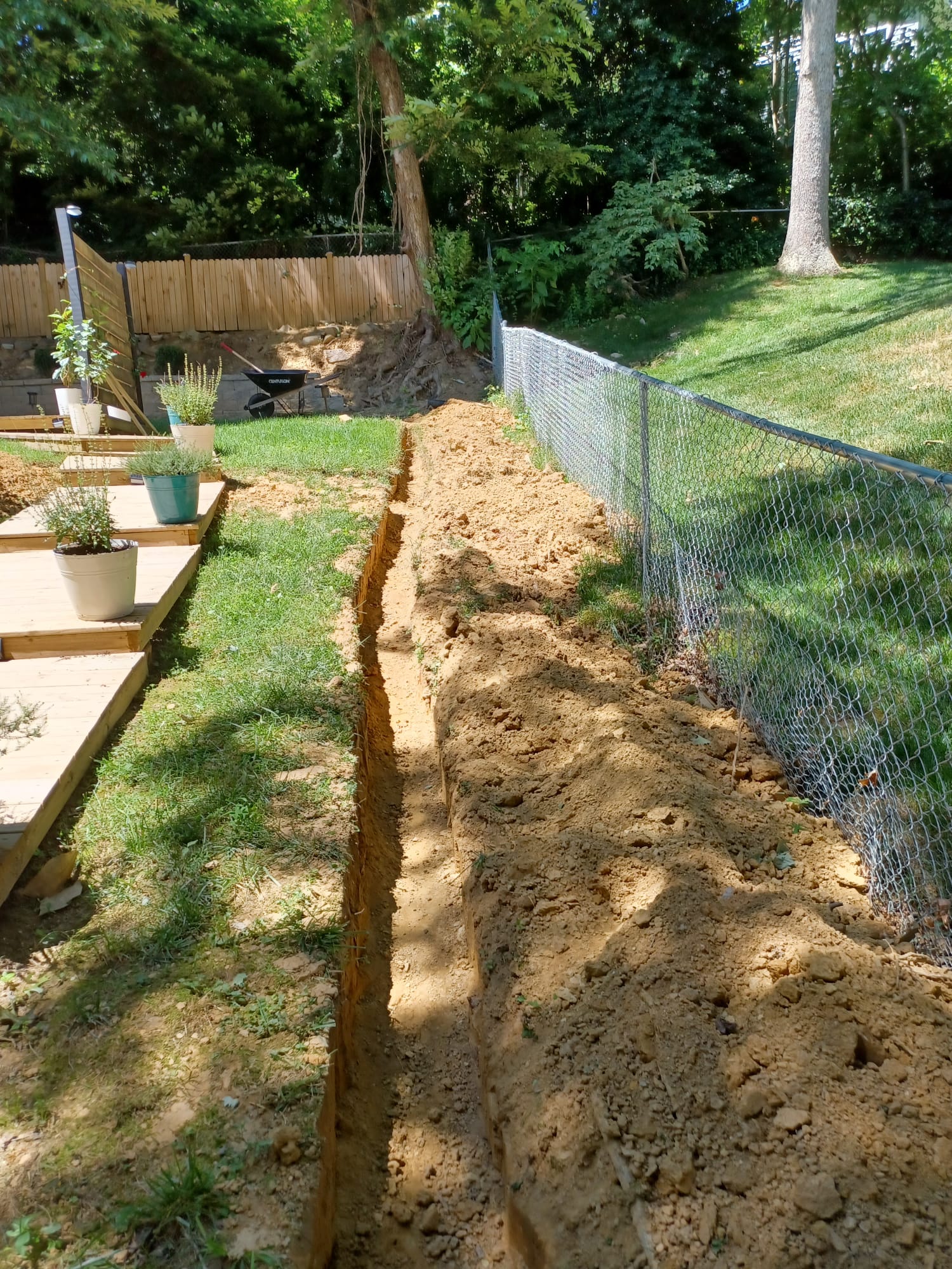 Residential Drainage & Grading - Residential landscaping project